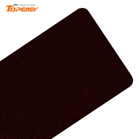 Topeasy Polyurethane Powder Coating Semi Gloss Sandpapaer Brown Color