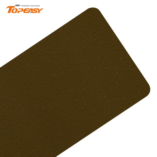 Topeasy Pure Epoxy Powder Coating Semi Gloss Yellow Green Fine Texture