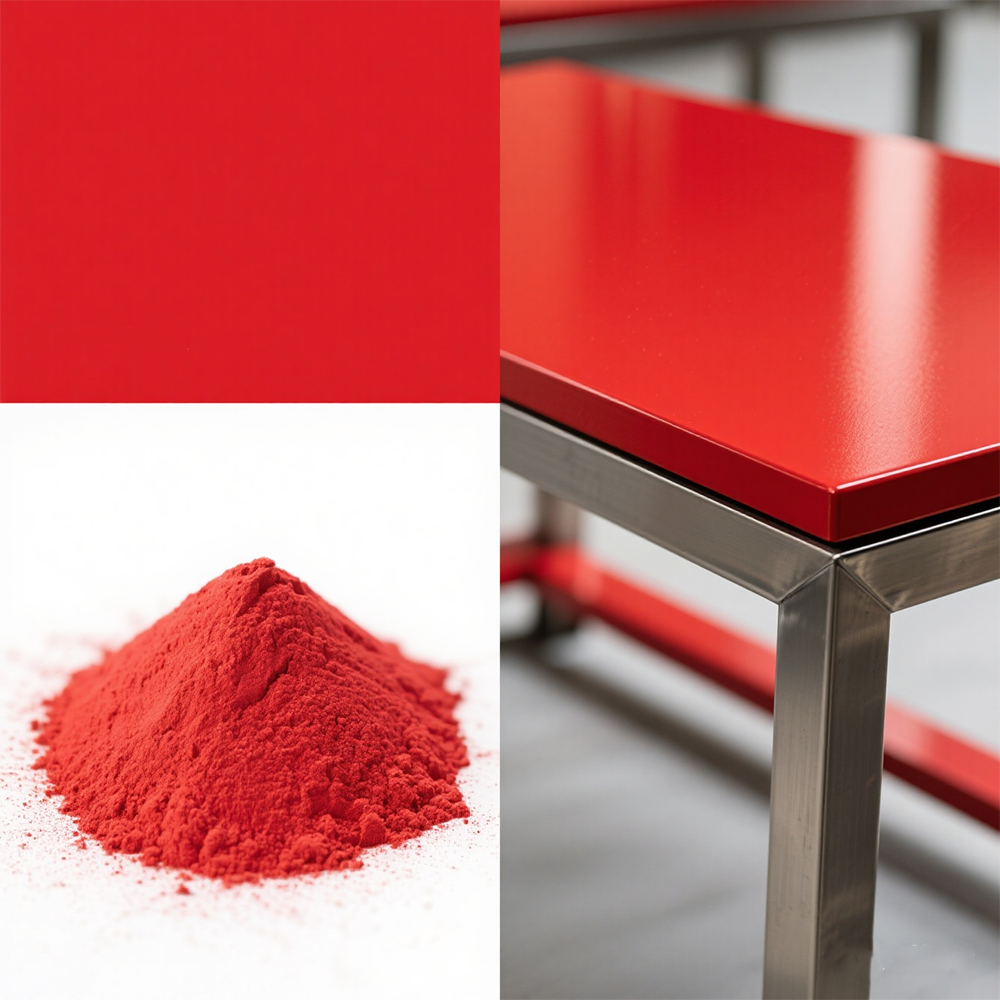 Topeasy Mirror Chrome Powder Coating Red