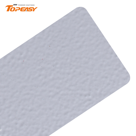 Topeasy Polyester Powder Coating Semi Gloss White Coarse Texture Powder