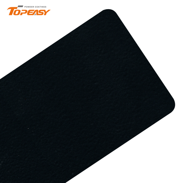 Topeasy Pure Epoxy Powder Coating Semi Gloss Charcoal Coarse Texture