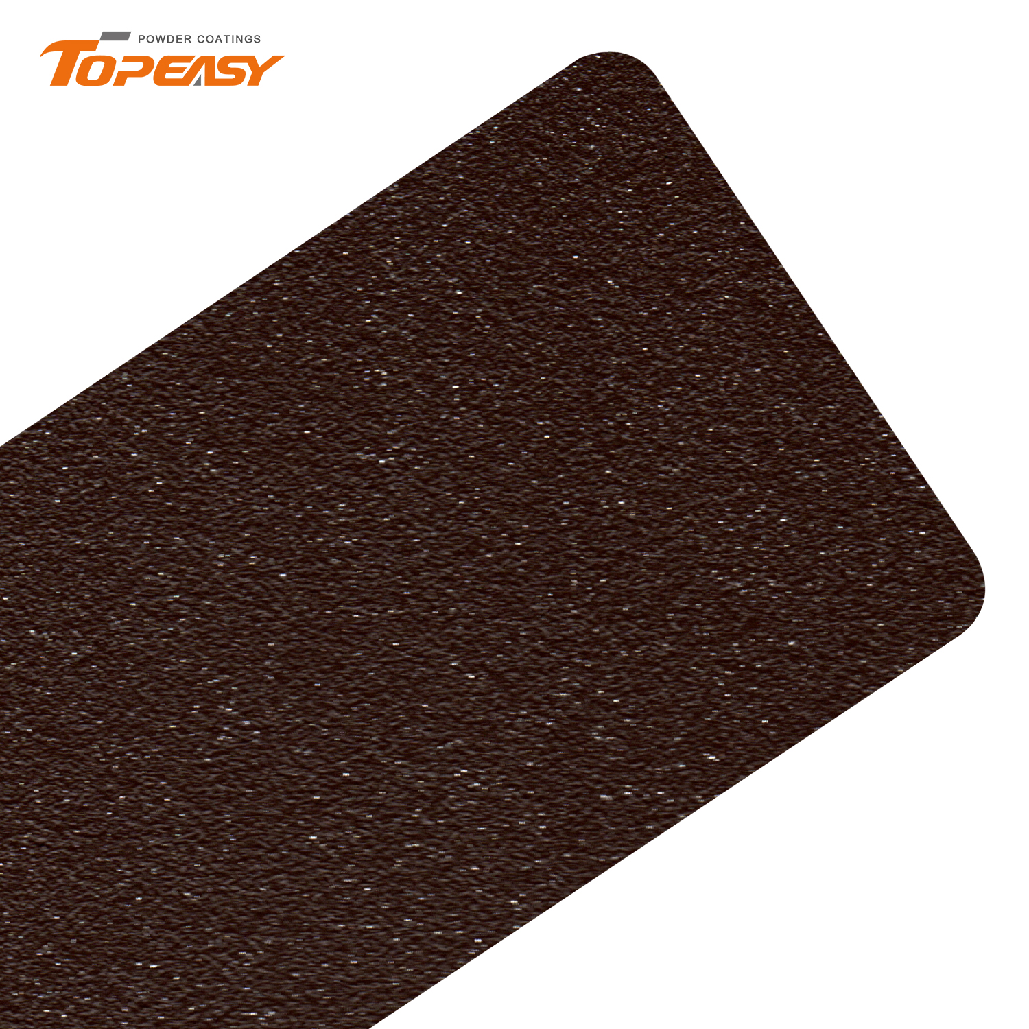 Topeasy Polyurethane Powder Coating Matt Gloss Sandpaper Brown Color