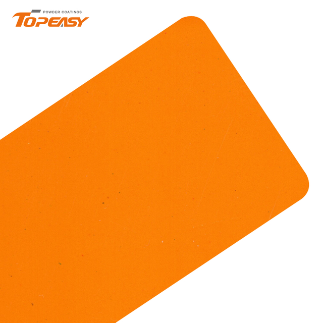 Topeasy Epoxy Polyester Powder Coating Semi-gloss Yellow