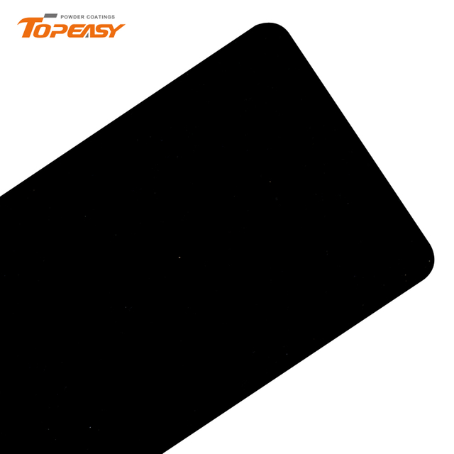 Topeasy Polyester Powder Coating Semi Gloss Black Coarse Texture Powder