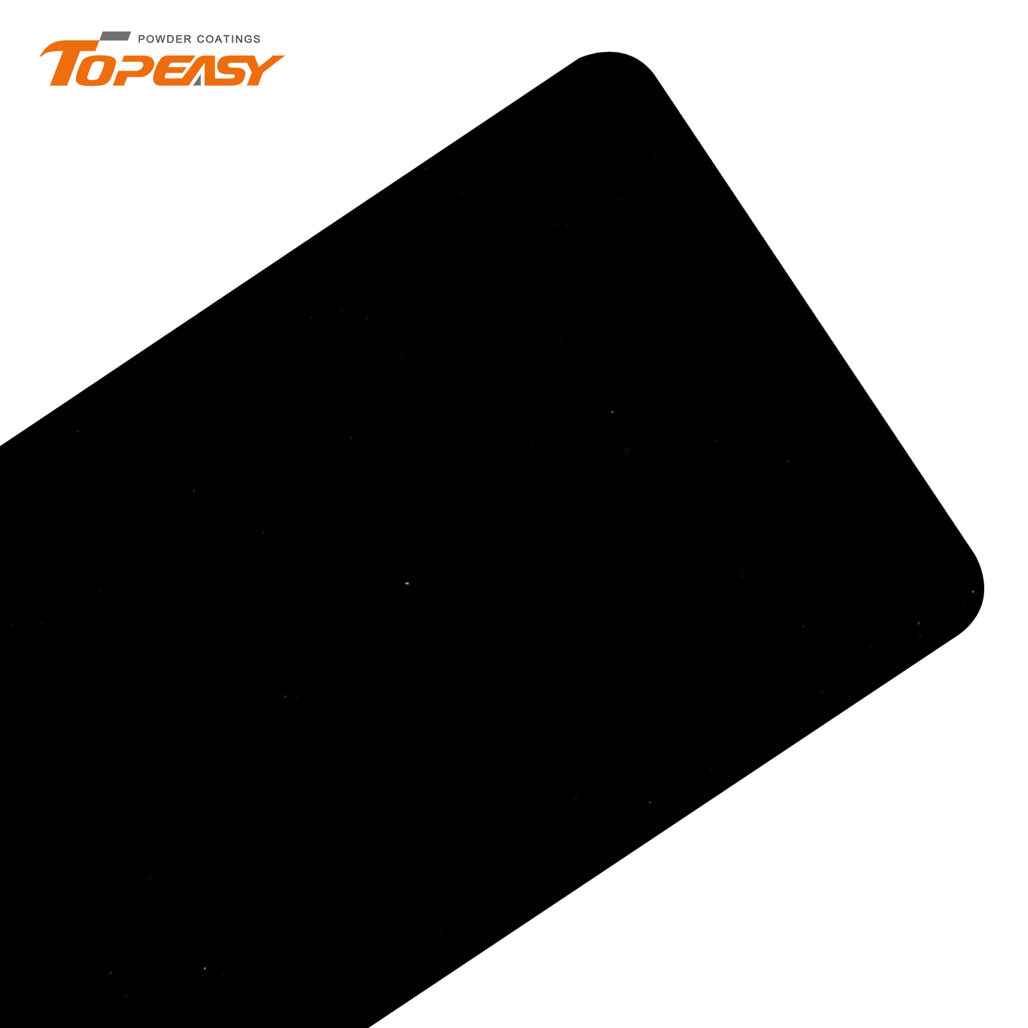 Topeasy Polyester Powder Coating Semi Gloss Black Coarse Texture Powder