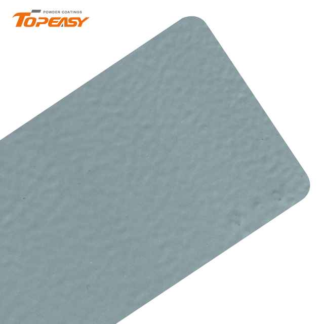 Topeasy Pure Epoxy Powder Coating Semi Gloss Grey Coarse Texture