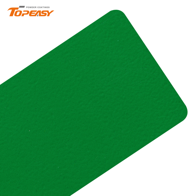 Topeasy Pure Epoxy Powder Coating Semi Gloss Green Fine Texture
