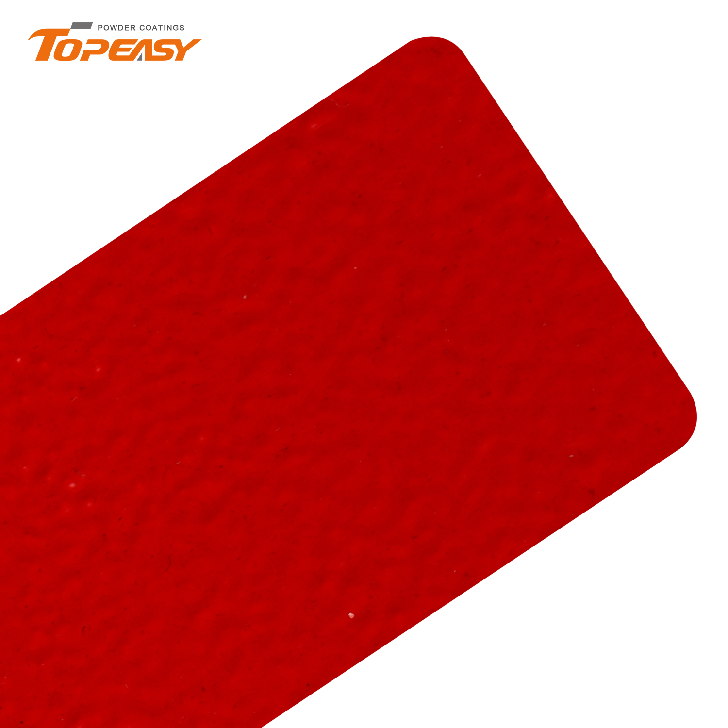Topeasy Pure Epoxy Powder Coating Semi Gloss Red Coarse Texture